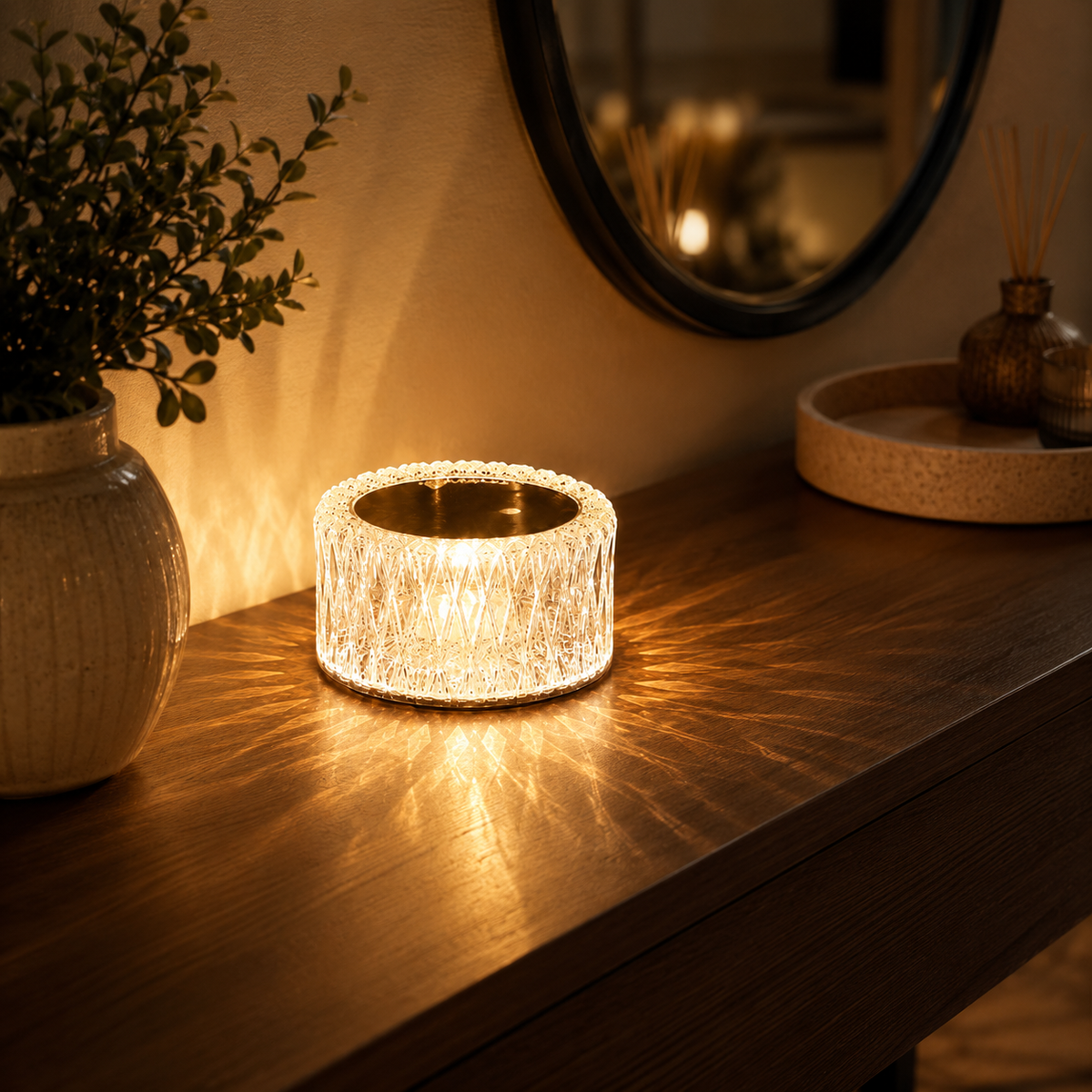 Lavisa - Dazzling Diamond Crystal Touch Table Lamp