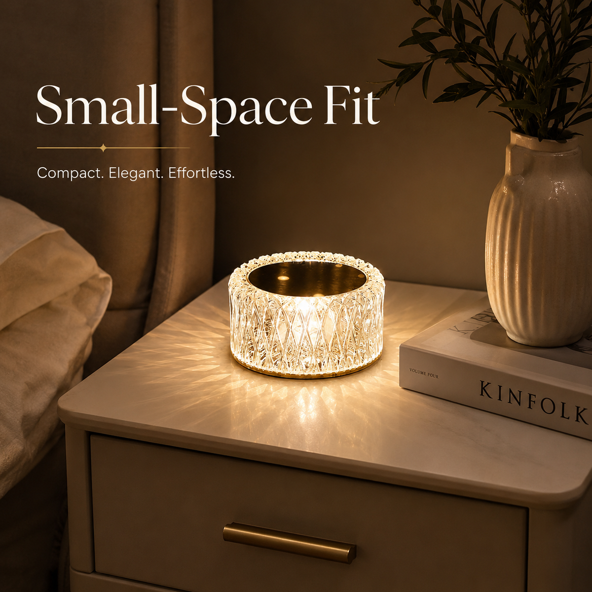 Lavisa - Dazzling Diamond Crystal Touch Table Lamp