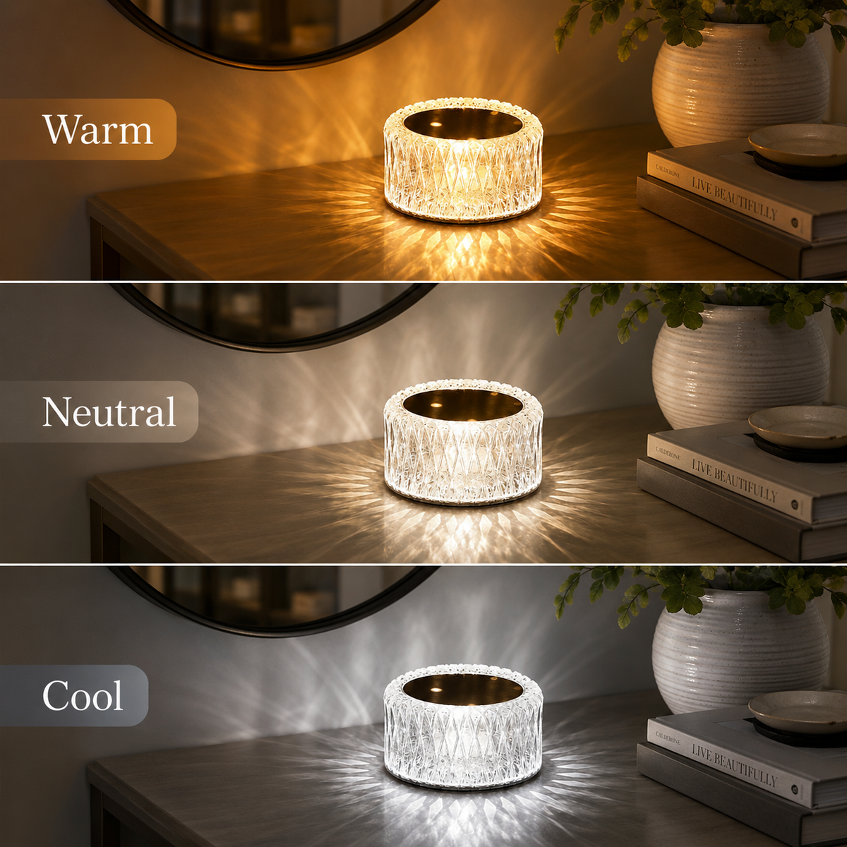 Lavisa - Dazzling Diamond Crystal Touch Table Lamp