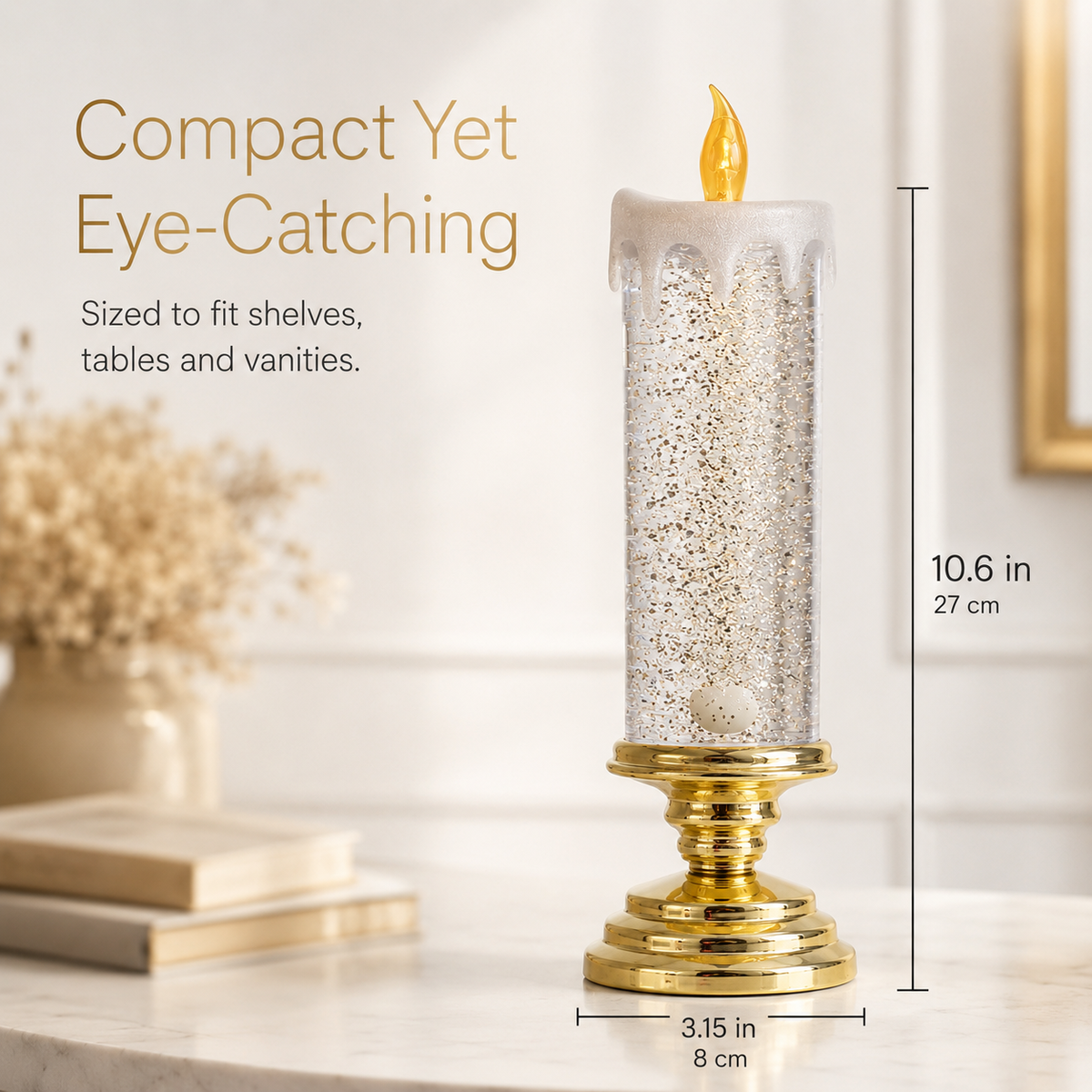Lavisa - Glimmering Glitter Glow LED Candle