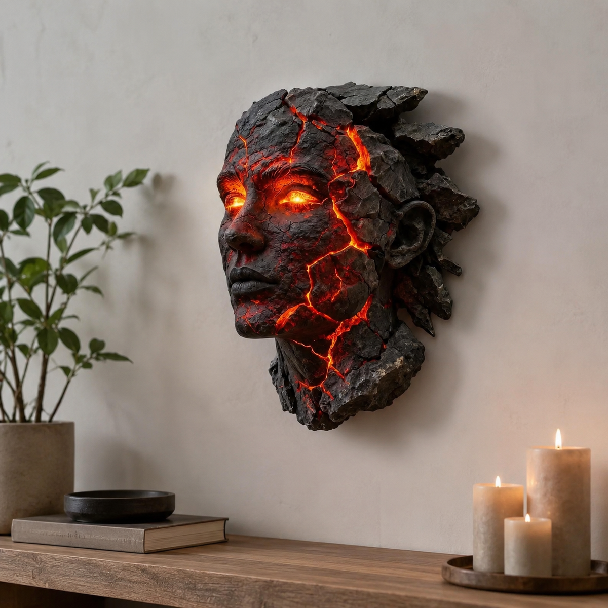 Lavisa - Cracked Soul Wall Lamp Sculptural LED Accent Light