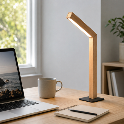 Lavisa - Magnetic Wooden Desk Lamp 360 Degree Rotating Light Bar