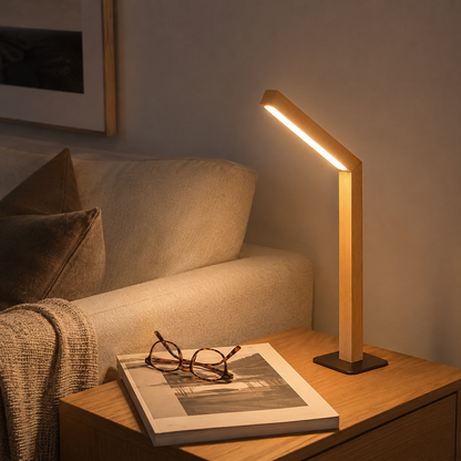 Lavisa - Magnetic Wooden Desk Lamp 360 Degree Rotating Light Bar