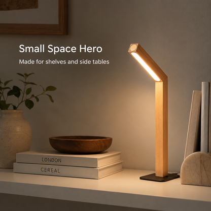 Lavisa - Magnetic Wooden Desk Lamp 360 Degree Rotating Light Bar