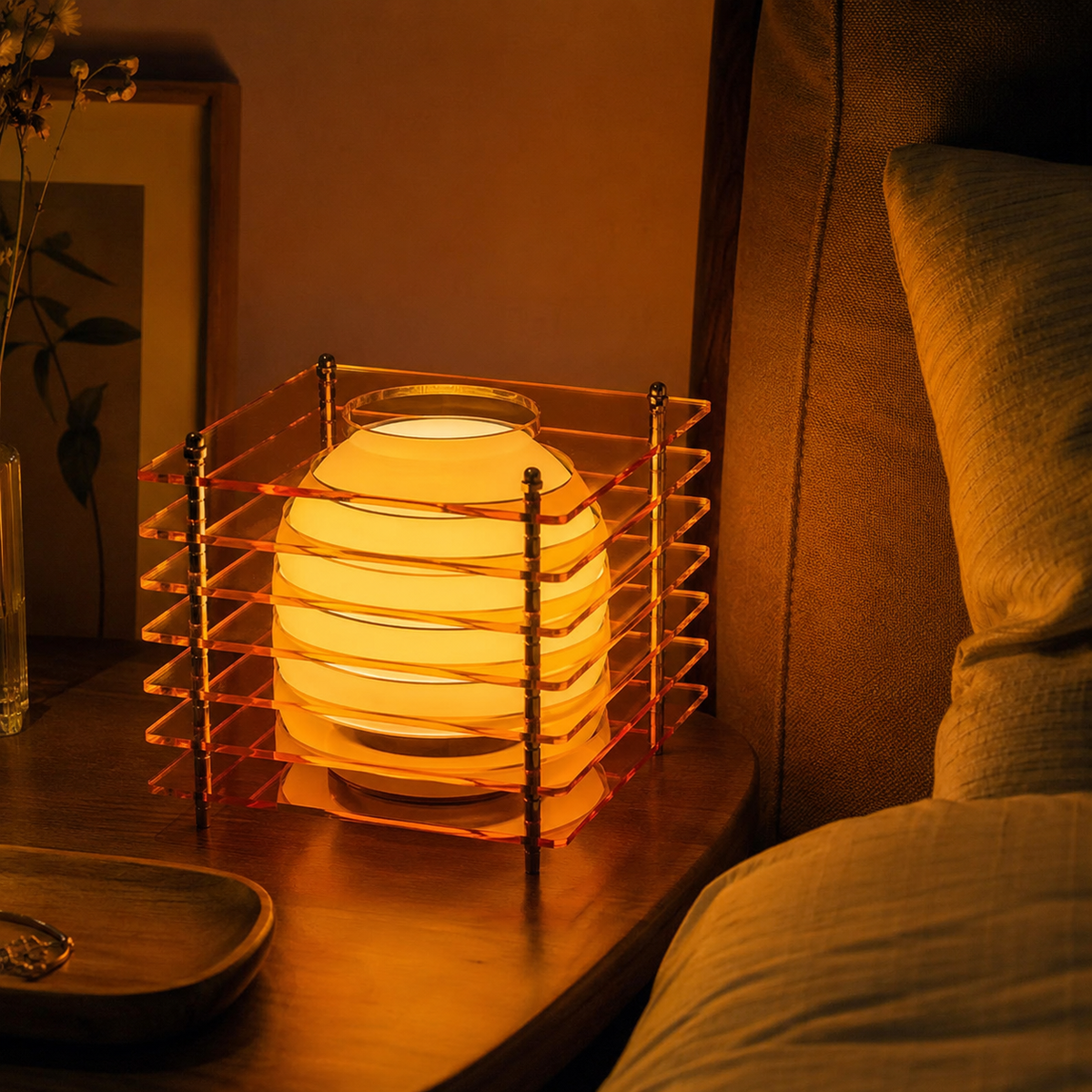 Lavisa - Rechargeable Layered Acrylic Table Lamp