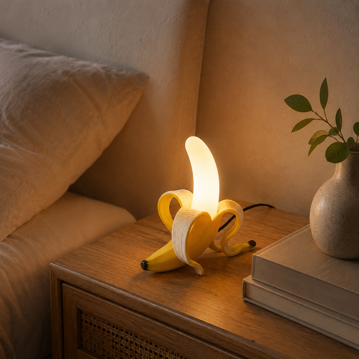 Lavisa - Unique Banana Art Deco Table Lamp
