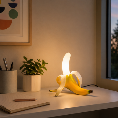 Lavisa - Unique Banana Art Deco Table Lamp