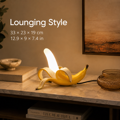 Lavisa - Unique Banana Art Deco Table Lamp