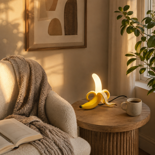 Lavisa - Unique Banana Art Deco Table Lamp