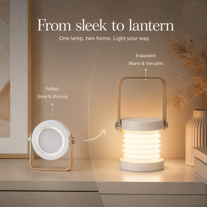 Lavisa - Portable LED Lantern Lamp Foldable Cordless Night Light