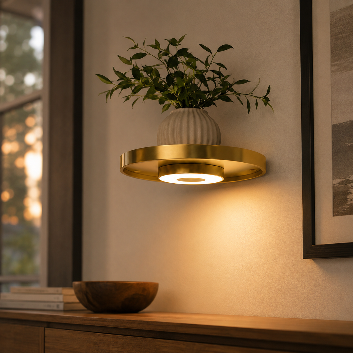 Lavisa - Floating Wall Shelf with Ambient LED