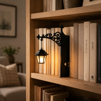 Lavisa - Miniature Library Lantern Bookshelf Bookend Light