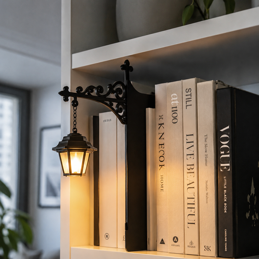 Lavisa - Miniature Library Lantern Bookshelf Bookend Light