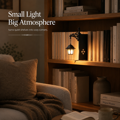 Lavisa - Miniature Library Lantern Bookshelf Bookend Light
