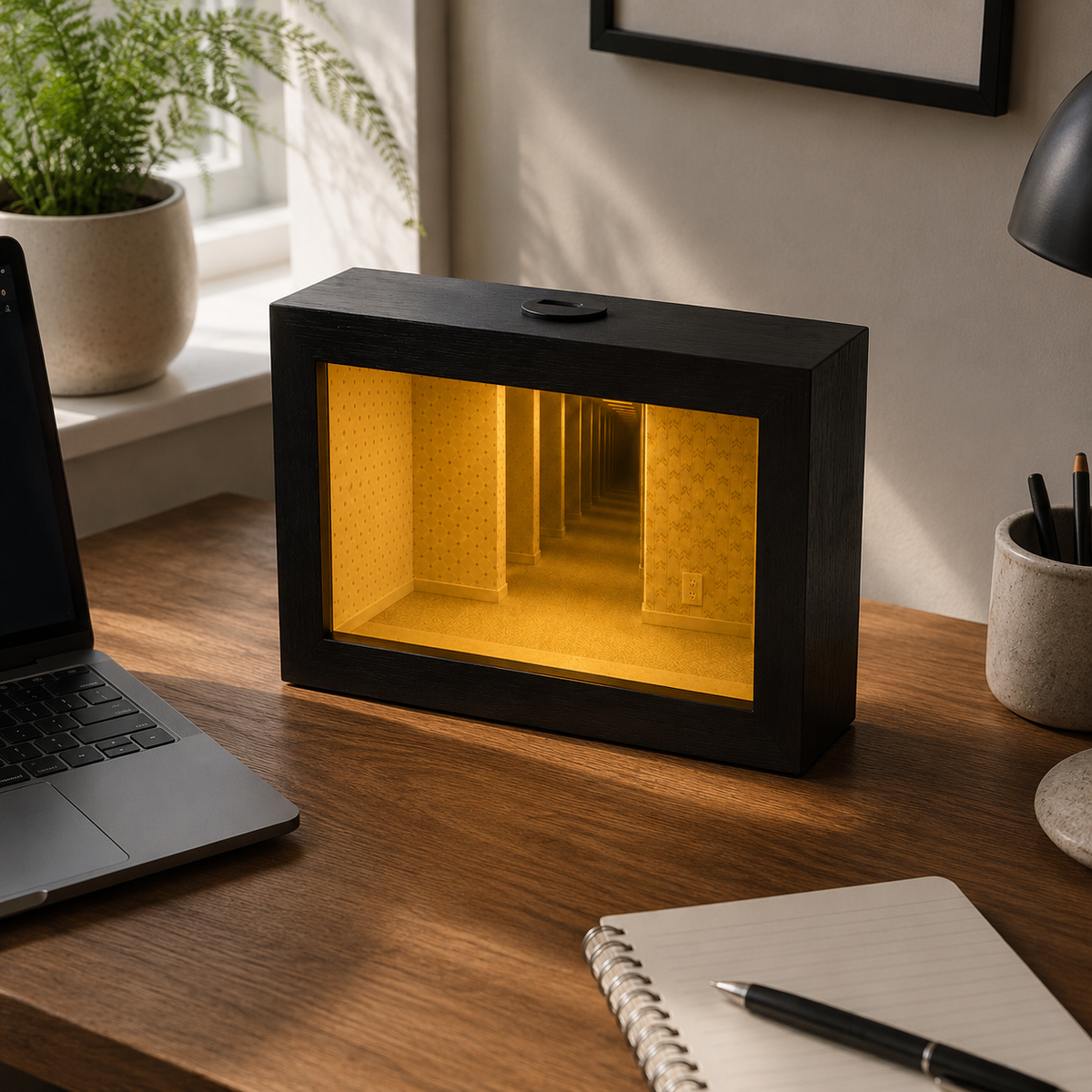 Lavisa - Backrooms Infinity Mirror Tunnel Ambient Lamp