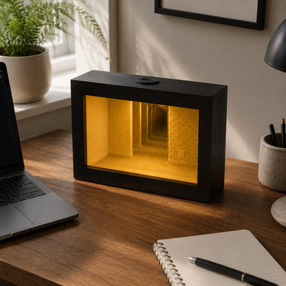 Lavisa - Backrooms Infinity Mirror Tunnel Ambient Lamp