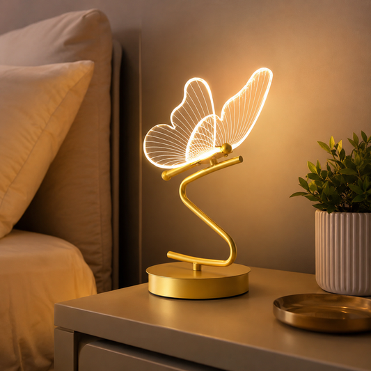 Lavisa - Acrylic Butterfly Accent Table Lamp