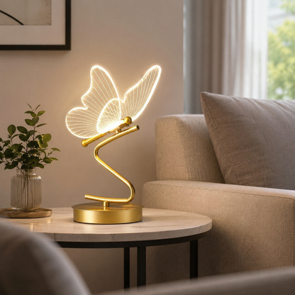 Lavisa - Acrylic Butterfly Accent Table Lamp