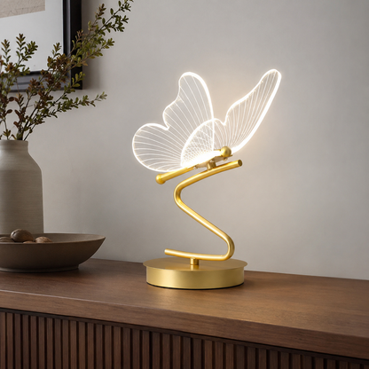 Lavisa - Acrylic Butterfly Accent Table Lamp