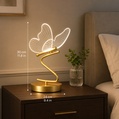 Lavisa - Acrylic Butterfly Accent Table Lamp