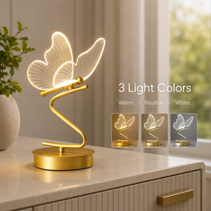 Lavisa - Acrylic Butterfly Accent Table Lamp