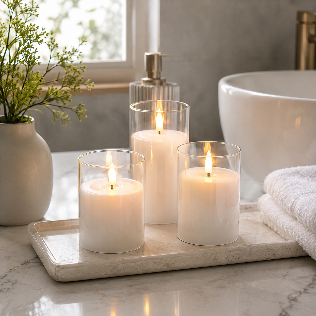 Lavisa - Flameless Candle Set with Remote