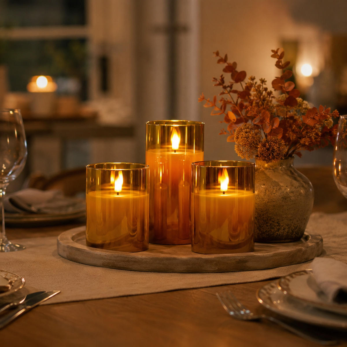 Lavisa - Flameless Candle Set with Remote