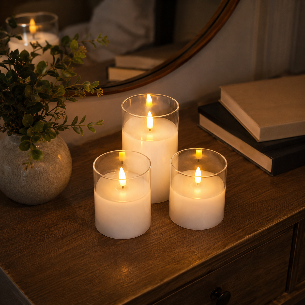 Lavisa - Flameless Candle Set with Remote