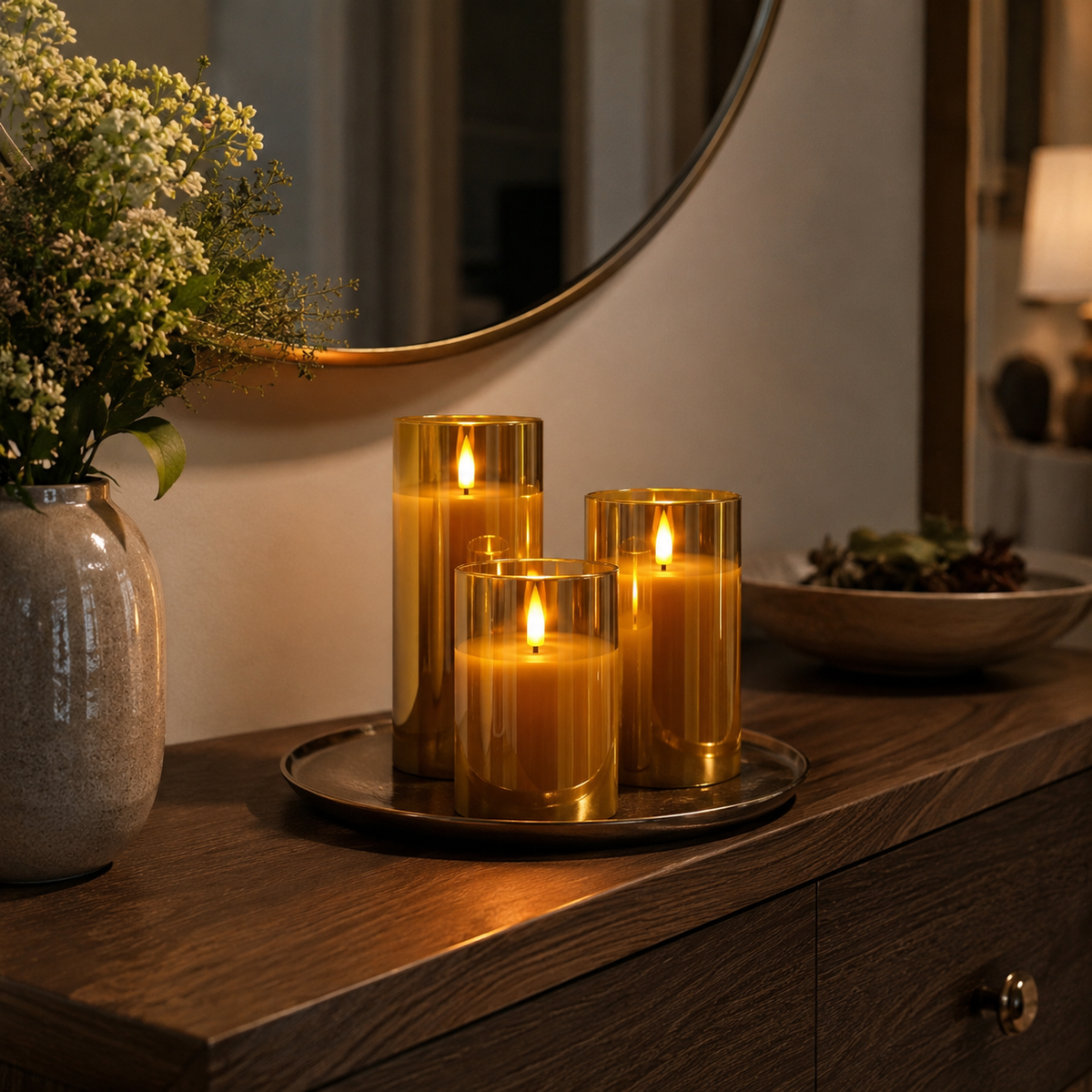 Lavisa - Flameless Candle Set with Remote