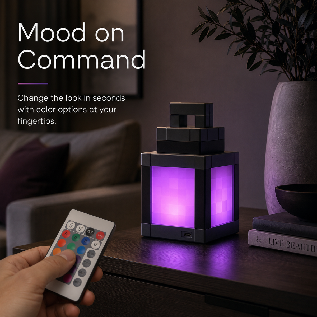 Lavisa - Pixel Lantern LED Night Light