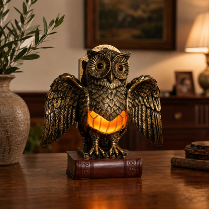 Lavisa - Vintage Owl Accent Lamp