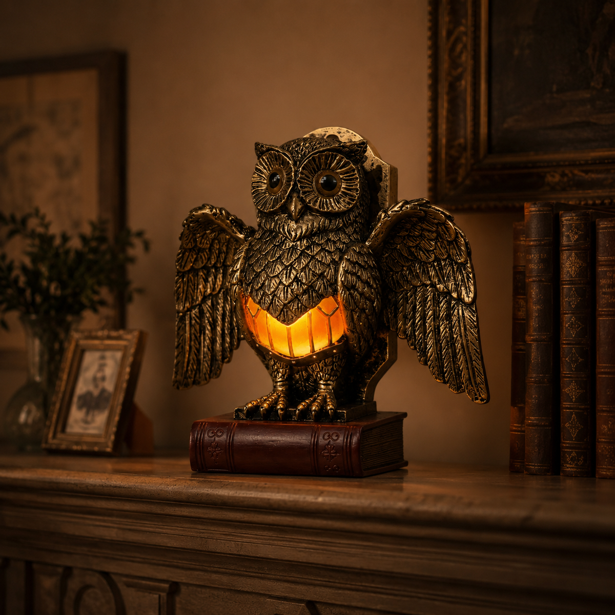 Lavisa - Vintage Owl Accent Lamp