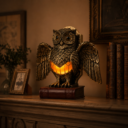 Lavisa - Vintage Owl Accent Lamp