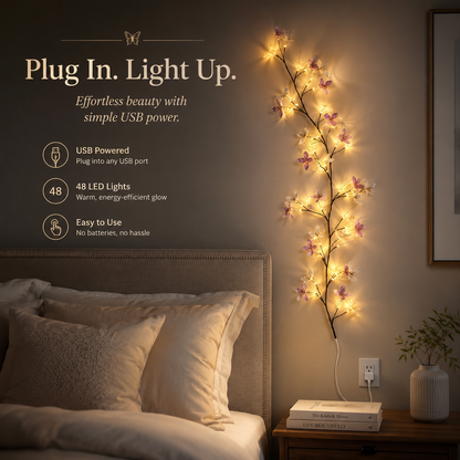 Lavisa - Flexible LED Butterfly Branch Wall Light