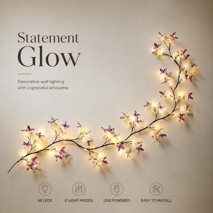 Lavisa - Flexible LED Butterfly Branch Wall Light
