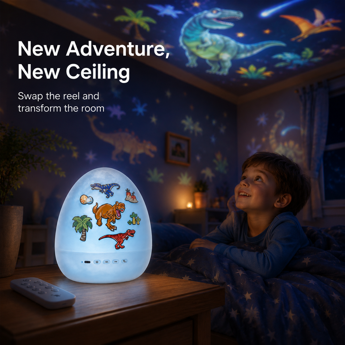 Lavisa - Dinosaur Egg Starry Sky Projector Lamp