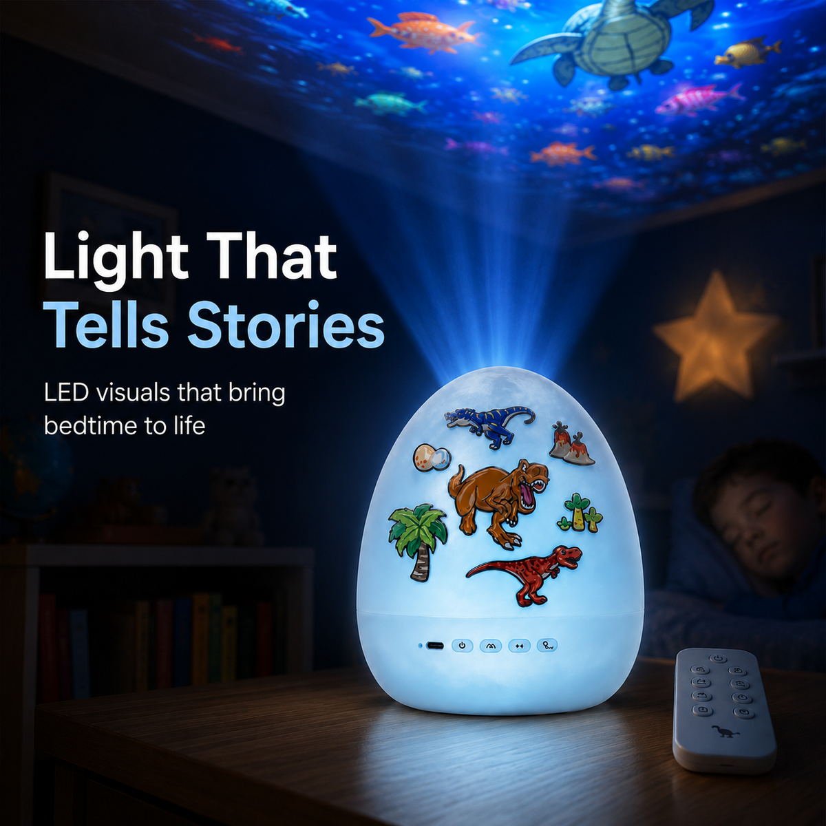 Lavisa - Dinosaur Egg Starry Sky Projector Lamp