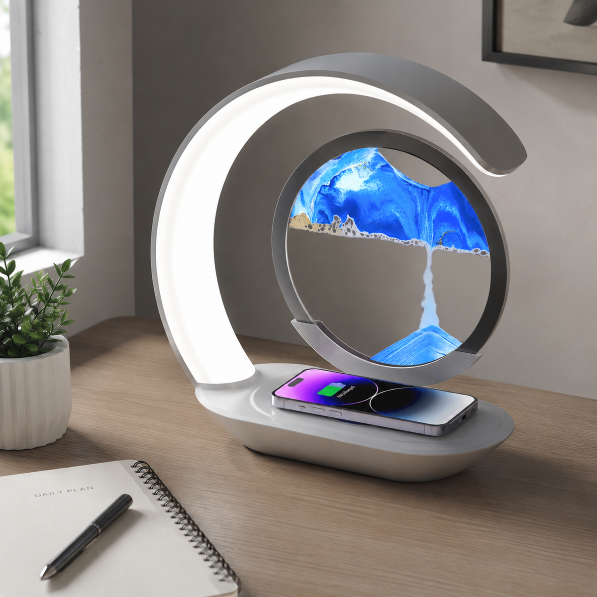 Lavisa - Luma Flow Sandscape Wireless Charging LED Lamp