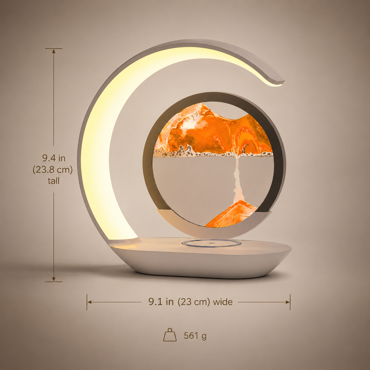 Lavisa - Luma Flow Sandscape Wireless Charging LED Lamp