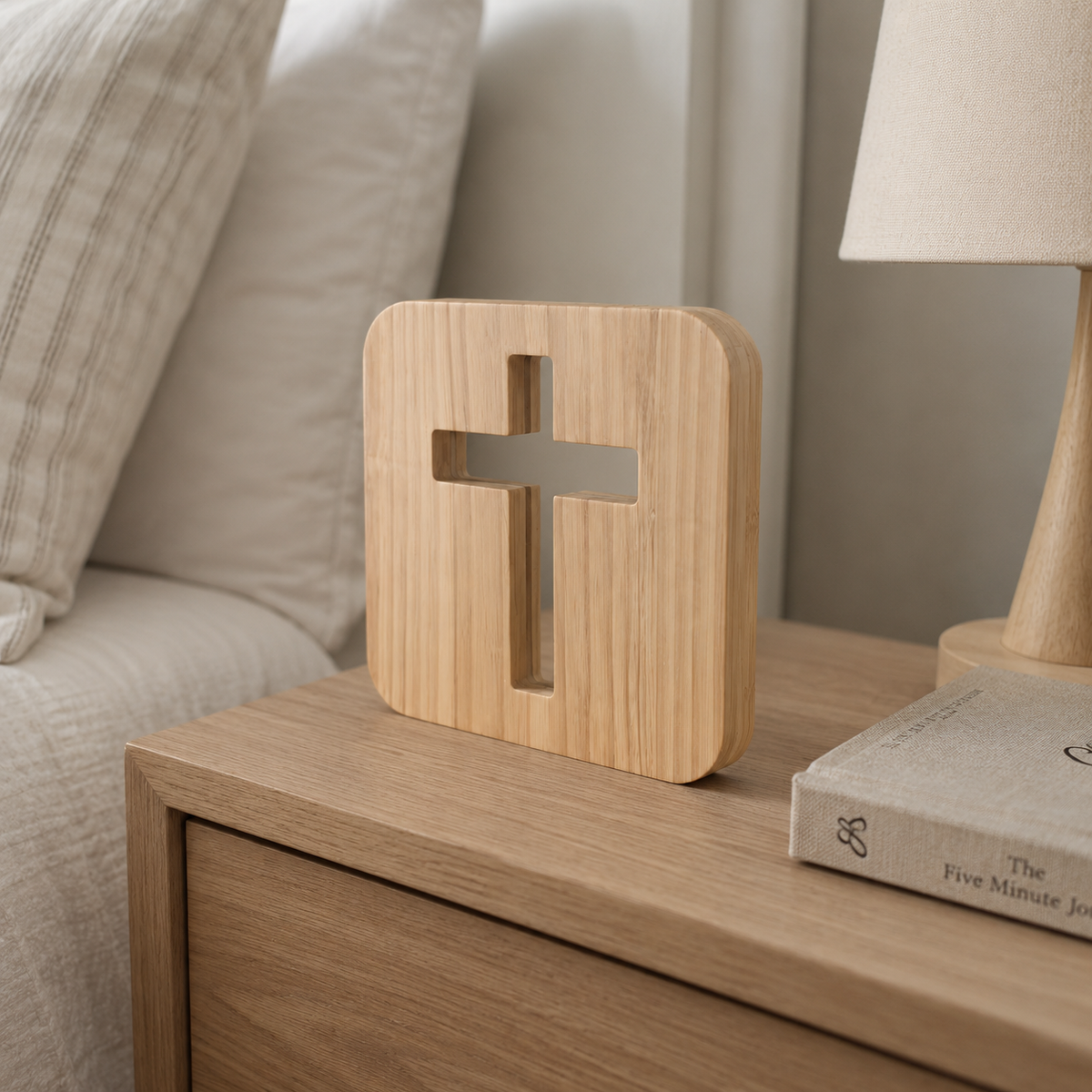 Lavisa - Wooden Cross LED Ambient Lamp