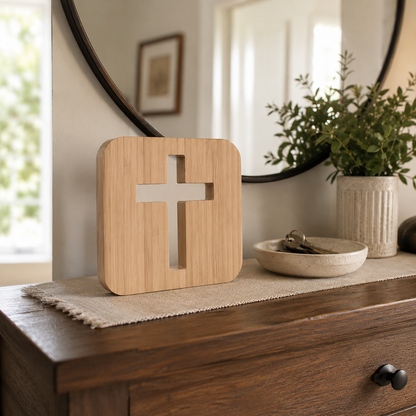 Lavisa - Wooden Cross LED Ambient Lamp