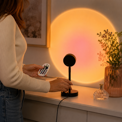 Lavisa - Sunset Projector Lamp 16 Colors Remote Control LED Light