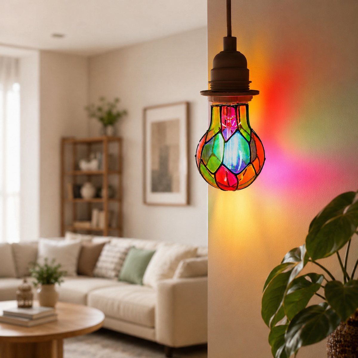 Lavisa - Stained Glass LED Light Bulb