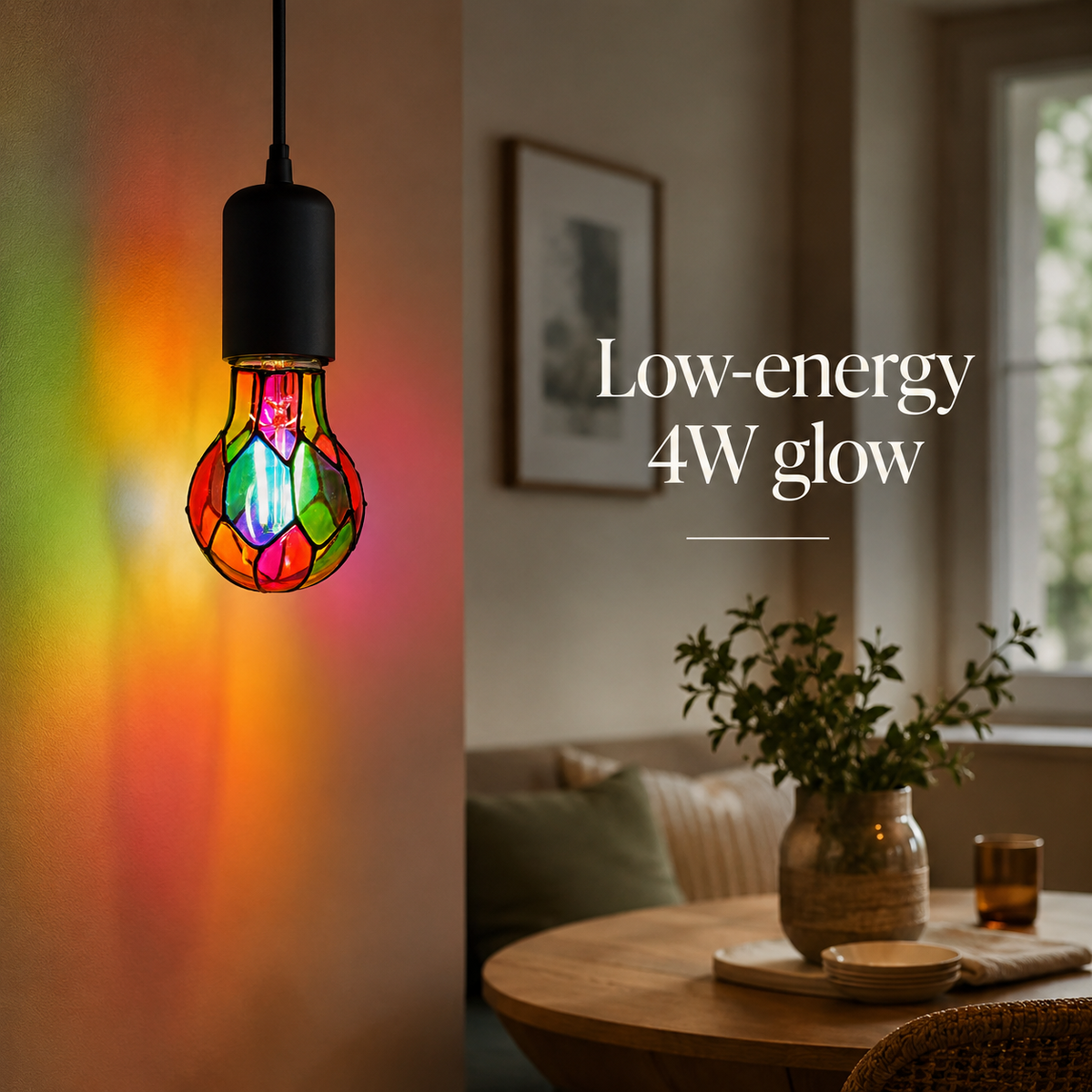 Lavisa - Stained Glass LED Light Bulb