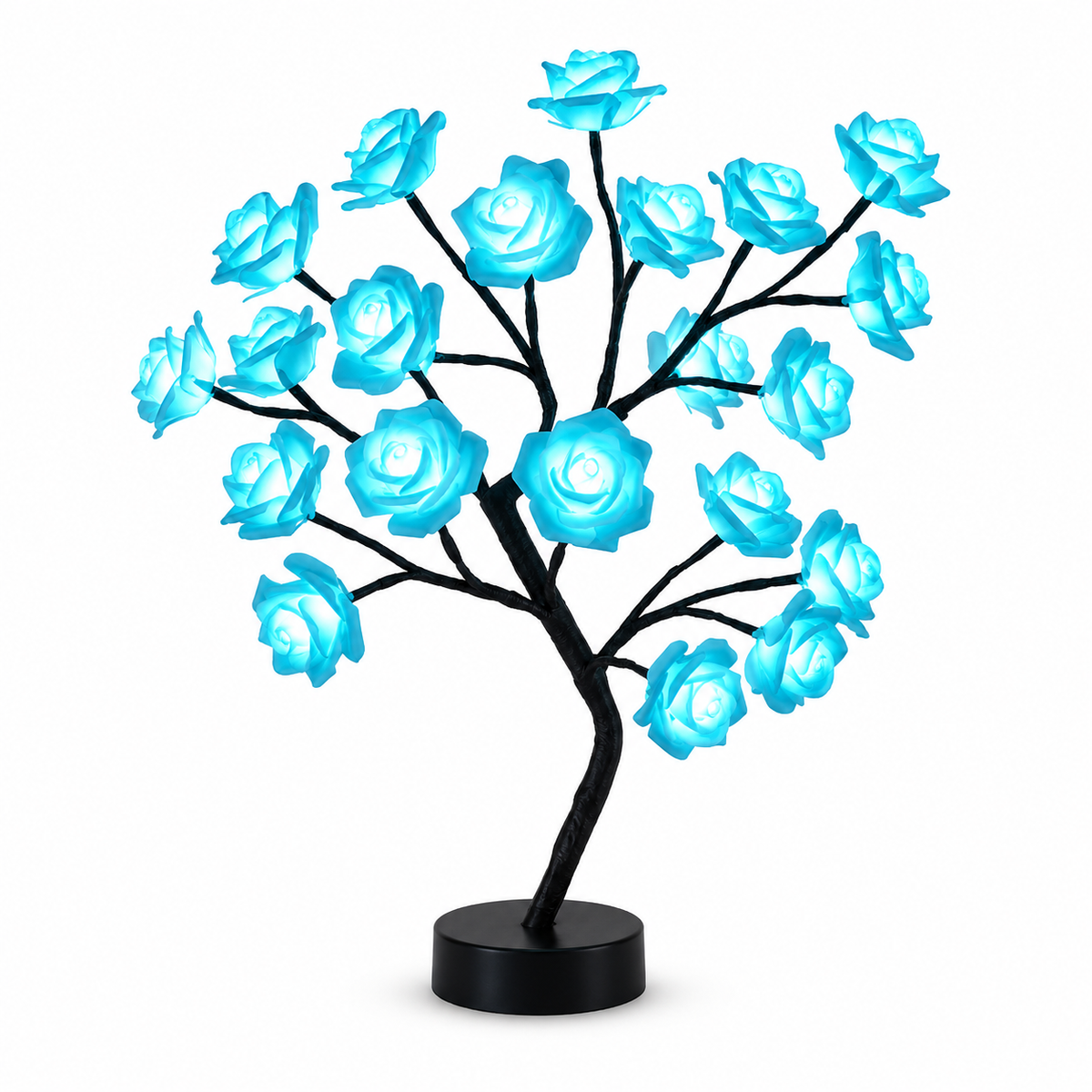 Lavisa - Glowing Rose Tree Table Accent Lamp