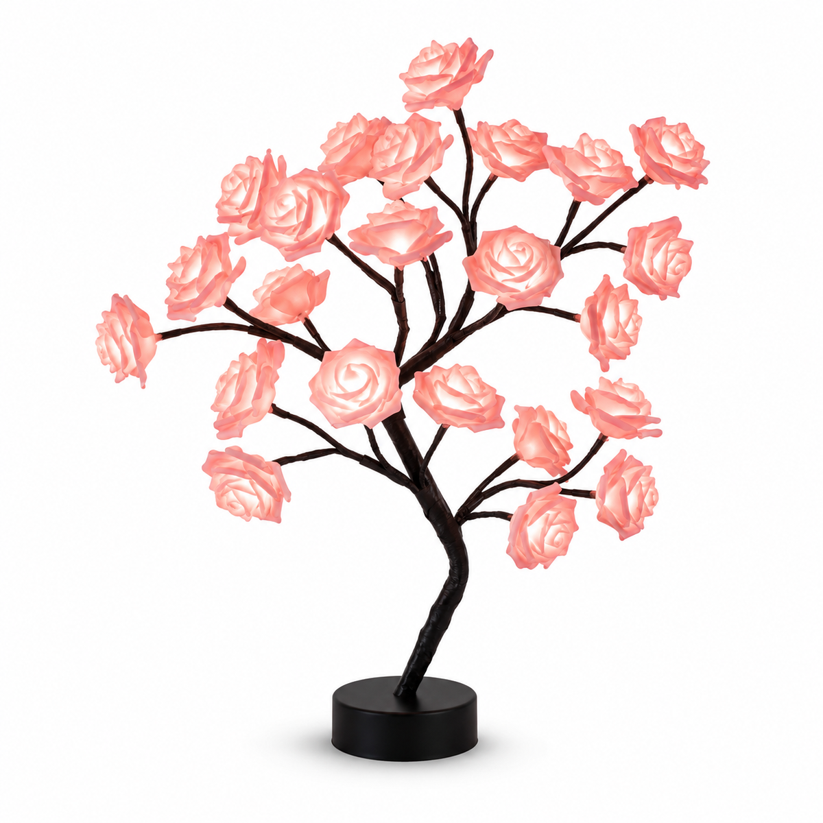 Lavisa - Glowing Rose Tree Table Accent Lamp