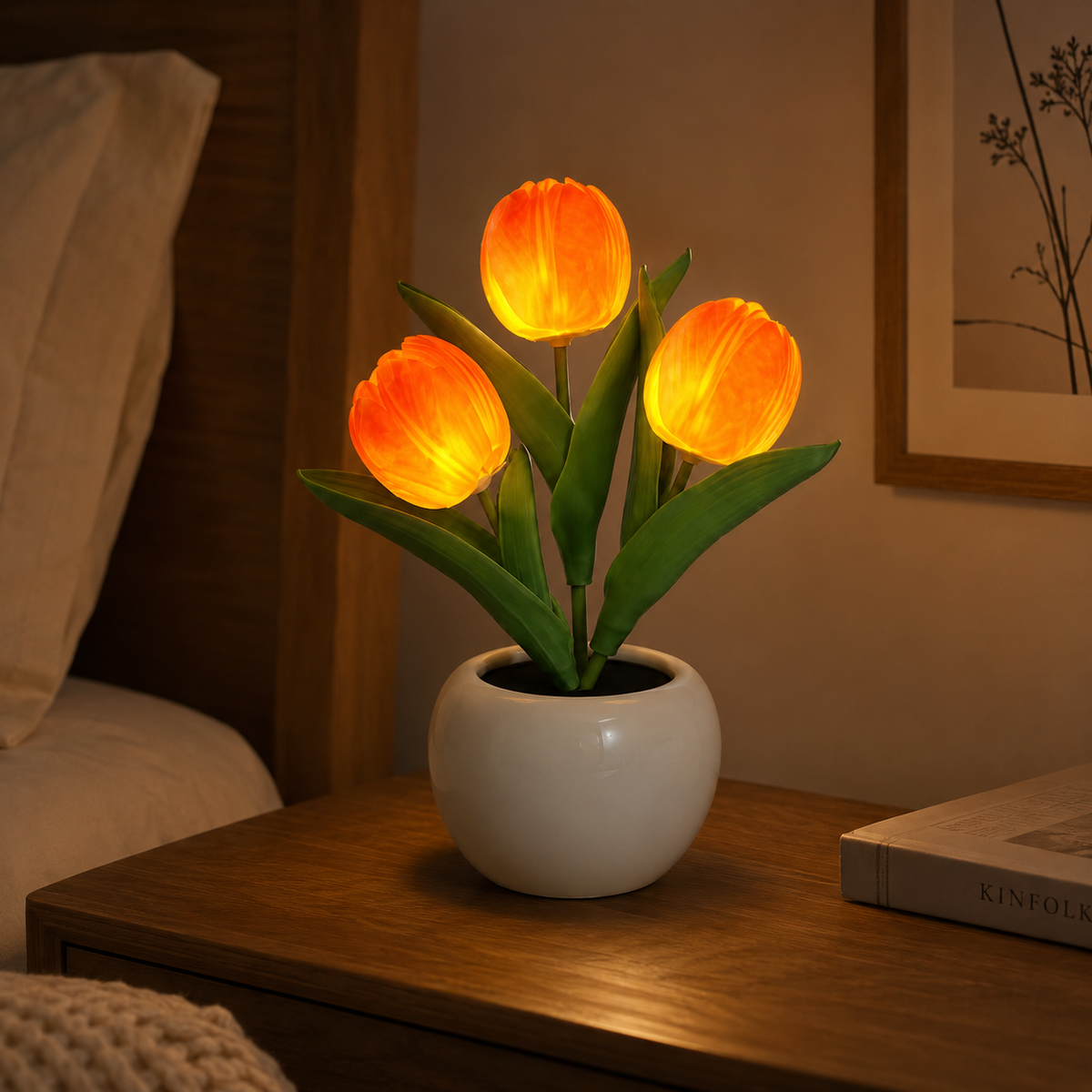Lavisa - Realistic LED Tulip Flower Table Lamp