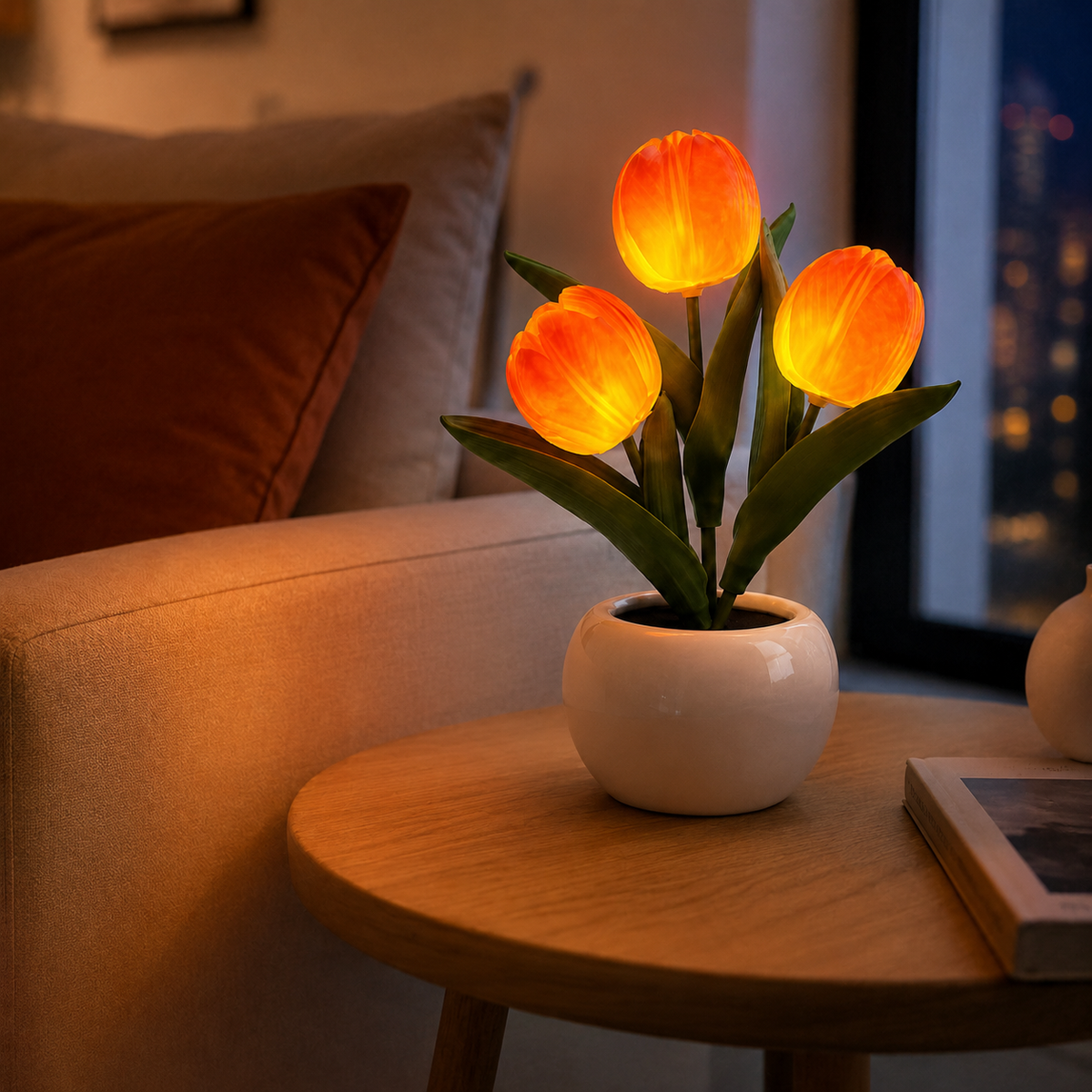 Lavisa - Realistic LED Tulip Flower Table Lamp
