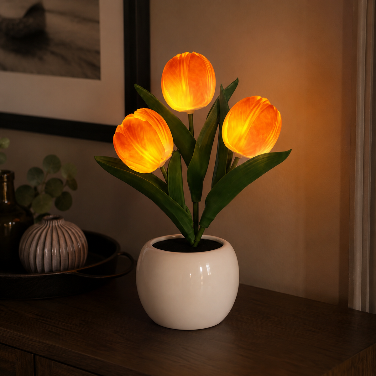Lavisa - Realistic LED Tulip Flower Table Lamp