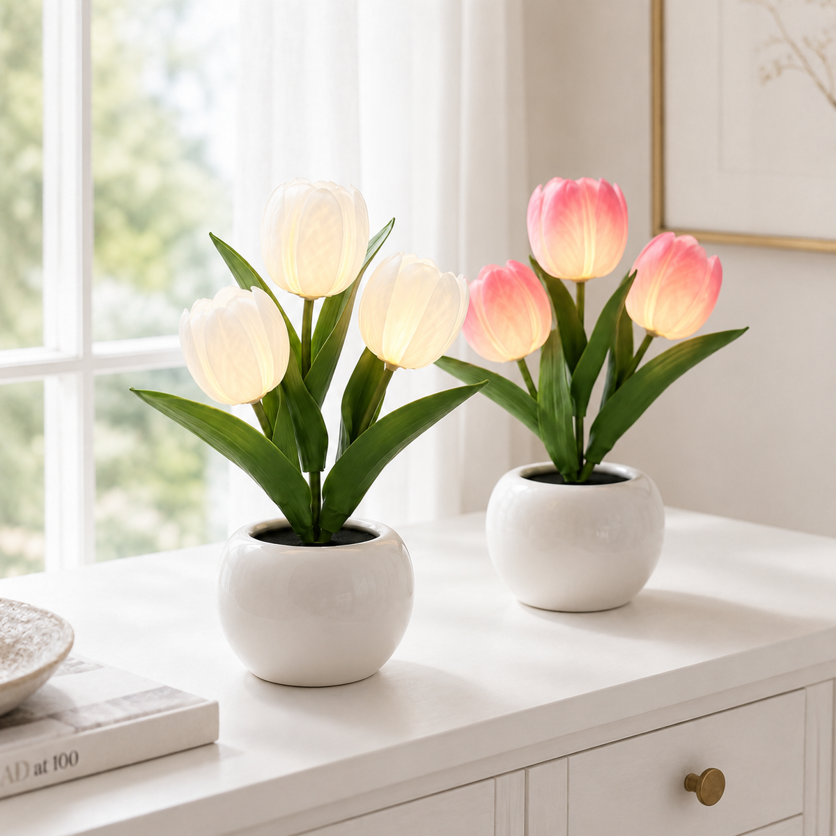 Lavisa - Realistic LED Tulip Flower Table Lamp